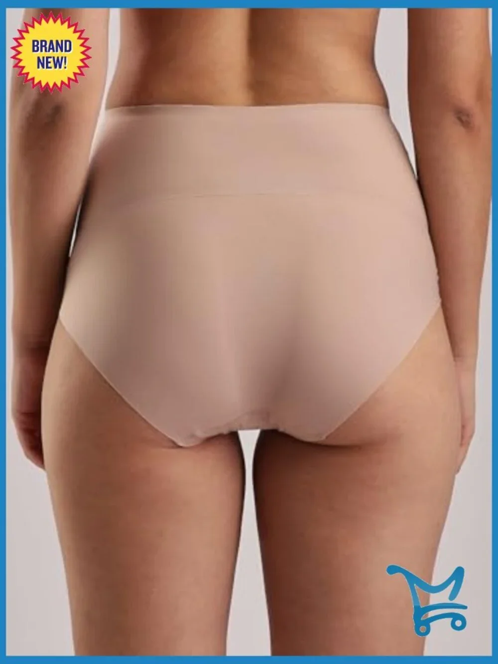 High-Waist Seamless Control Brief Panty Shapewear Light Compression
